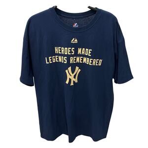 MLB Majestic Men’s XL New York Yankees Heroes Made Legends Remembered T-shirt